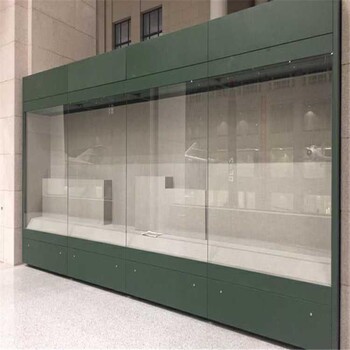 博物館展柜制作-電動門開啟展柜廠家-隆城博具