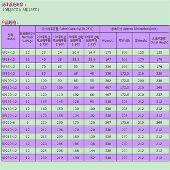 湯淺蓄電池NPL100-1212V100AH閥控密封式鉛酸配電柜直流屏