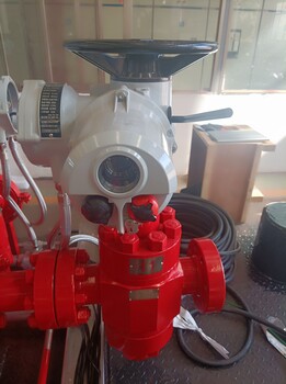 ZF43Y-160高壓油田法蘭平板閘閥電動執(zhí)行器遠程智能一體化石油