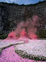 網(wǎng)紅粉色火山浪漫火山租賃