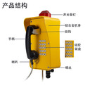 防塵防水防潮電話機(jī)工業(yè)抗噪通訊系統(tǒng)IP聲光報(bào)警隧道管廊電話