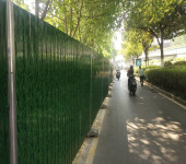 单层铁皮彩钢瓦围挡工地施工临时隔离围墙绿植彩钢板围蔽