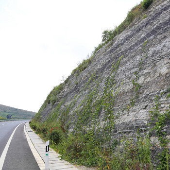 高速公路山體護(hù)坡網(wǎng)，路基被動(dòng)防護(hù)網(wǎng)，邊坡防落網(wǎng)