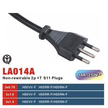 供應(yīng)意大利插頭H05VV-F/H03VV-F/H05RN-F10A/16A250V