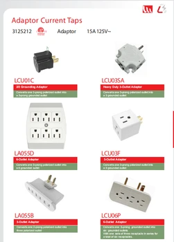 15A,125V,美規(guī)轉(zhuǎn)換插頭