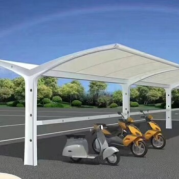 湖北孝感加工安裝膜結(jié)構(gòu)車棚、汽車停車棚、自行車棚
