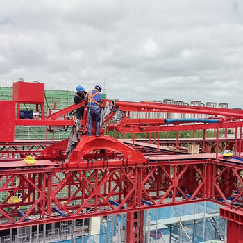 內(nèi)爬式混凝土布料機_HGY-24米液壓布料桿