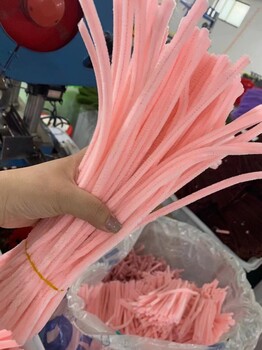 幼兒園手工DIY配件波浪粗細毛毛條扭扭棒毛根四格花絨花絨條