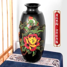 山東景泰藍(lán)黑陶工藝禮品擺件掐絲琺瑯彩工藝章丘黑陶