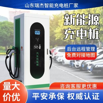 山东新款上市运营共享直流充电桩80KW充电枪一体式双枪充电桩