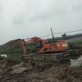 鹤岗水路两用挖掘机租赁绍兴市