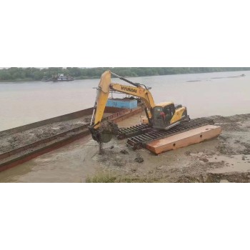 淄博浮水挖掘机租赁一站式服务