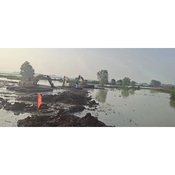 贺州水上挖机清淤公司湖州市