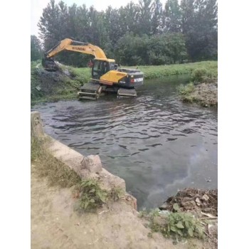 攀枝花水上挖掘机租赁挖土机