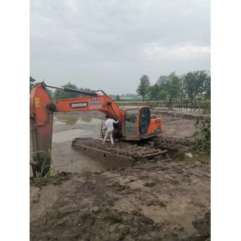 攀枝花水上挖掘机租赁挖土机