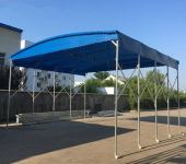 江苏扬州电动推拉雨棚大型活动棚伸缩棚厂房雨篷