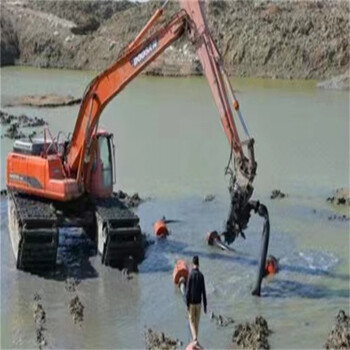 海淀钩机清理河道挖土机