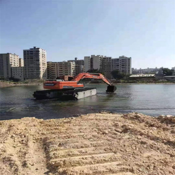 河东水上挖机清淤公司浮船平台