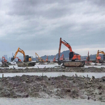 西寧水上兩用挖機(jī)租賃怎么租