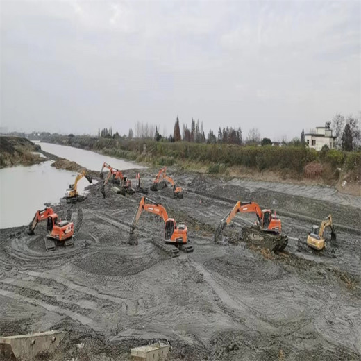 上海周边船挖机河道清淤价格平台