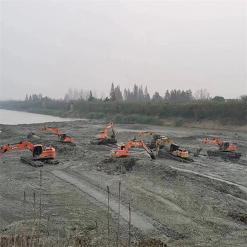 和縣水路兩棲勾機(jī)租賃浮船