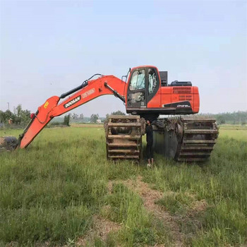 永新浮箱式兩用挖掘機(jī)小型
