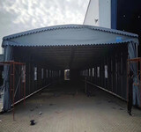 咸陽戶外遮陽蓬大型折疊推拉雨棚移動式倉儲大棚懸空電動帳篷