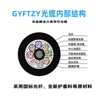 GYFTZY-6芯非金属全介子导引光缆非金属阻燃光缆厂家