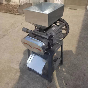 熟花生破碎機(jī)麥類制扁機(jī)小型玉米破碎機(jī)