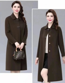 盛依服飾出品思韻繡依羊絨雙面大衣品牌女裝折扣批發(fā)專(zhuān)柜尾貨折扣