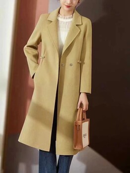 盛依服飾出品思韻繡依羊絨雙面大衣品牌女裝折扣批發(fā)專(zhuān)柜尾貨折扣