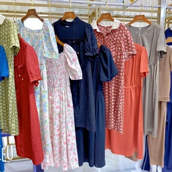 盛依服飾出品景瀾漢派大碼女裝品牌女裝折扣批發(fā)專(zhuān)柜尾貨折扣