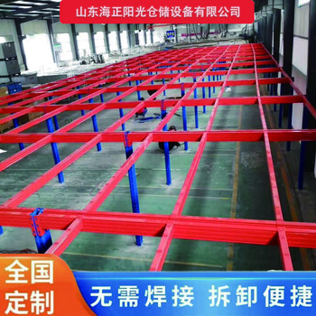 搭建倉庫二層鋼平臺，立體重型貨架鋼平臺