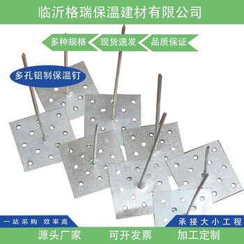 保溫材料網(wǎng)狀外墻鋁制保溫釘錨固釘多孔保溫釘管道自粘多孔釘