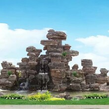 鹽湖區(qū)假山廠家千層石批發(fā)塑石假山設(shè)計(jì)圖片