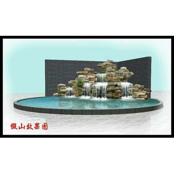 印臺(tái)區(qū)假山廠家別墅千層石假山水泥塑型假山水泥假山