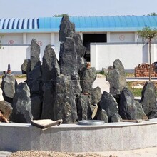 河北廣宗晶宸假山廠家制作水泥假山小型魚池假山假山施工隊