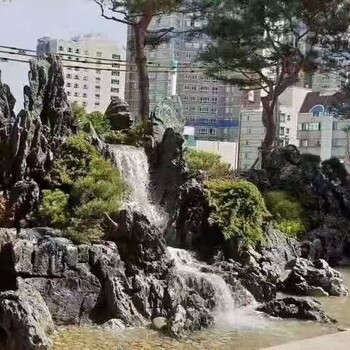 商丘虞城假山廠家自然石假山制作水泥假山水泥假山