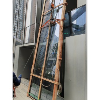 广州鑫海幕墙维修公司更换玻璃拆除安装超大板玻璃落地玻璃安装