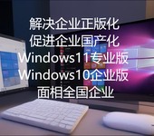 国产操作系统，微软正版化，Windows企业版，杀毒软件供应商