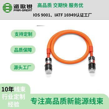 供應(yīng)新能源汽車(chē)高壓線束70mm2OBC高壓輸入線束定制