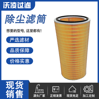 工業(yè)粉塵回收PTFE覆膜耐酸堿除塵濾筒320*660螺桿除塵濾筒