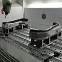 重型雙臺面五軸加工中心24KW主軸馬達鋁型材CNC雕銑切割鉆孔機
