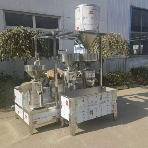 磨渣分離電動豆類磨漿機漿渣分離機豆制品廠飲食服務(wù)業(yè)豆?jié){磨漿機