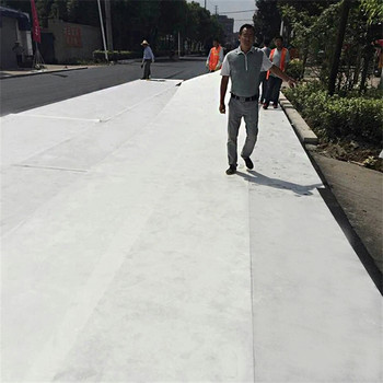 贵州毕节道路自粘式聚酯玻纤布优点经编复合土工布