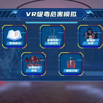 VR禁毒安全體驗館:VR吸食危害模擬互動體驗