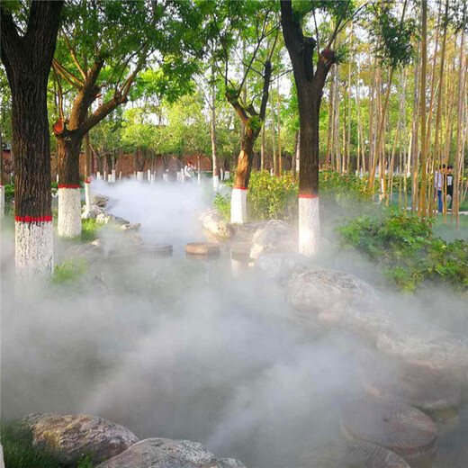 保山霧森系統(tǒng)的人造霧降溫售樓部噴霧景觀系統(tǒng)