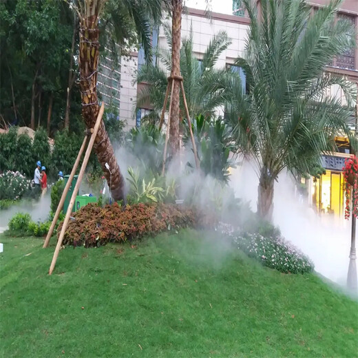 瀘州霧森系統的人造霧降溫景觀造霧系統