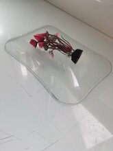 廣東燈飾彎鋼玻璃各種燈飾弧形鋼化玻璃圖片