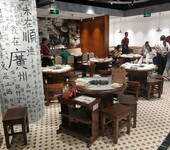 廣順興家具定制巖板鑲嵌實木餐臺實木餐椅烤漆卡座